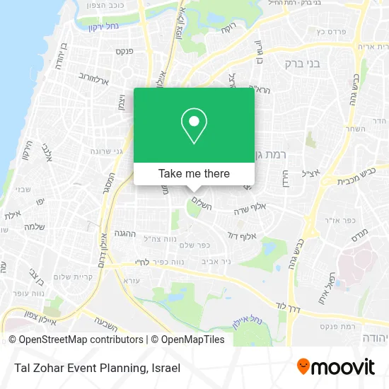 Tal Zohar Event Planning map