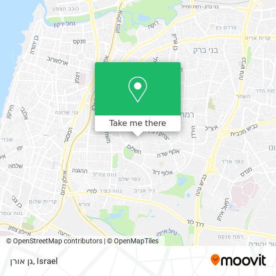 גן אורן map