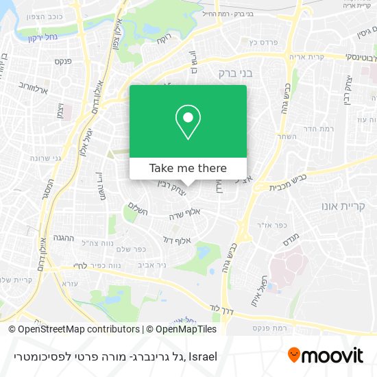 גל גרינברג- מורה פרטי לפסיכומטרי map