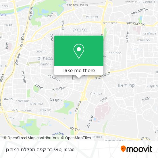 טאי בר קפה מכללת רמת גן map