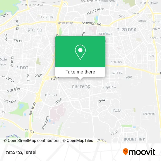 גבי גבות map