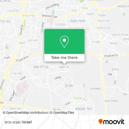 שבט גנים map