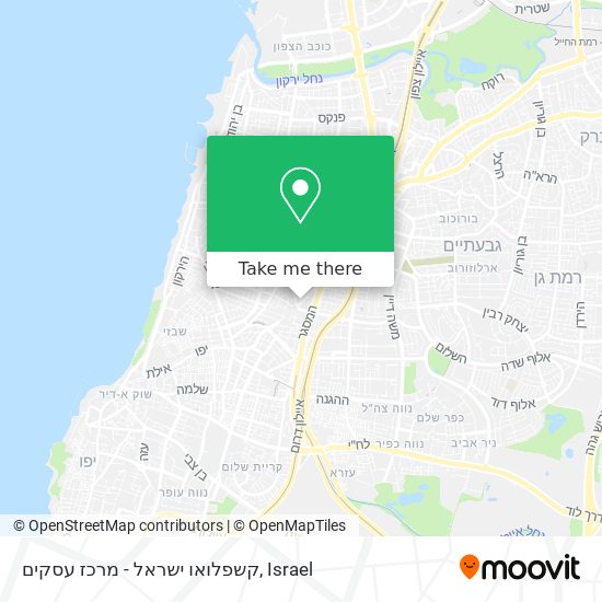 Карта קשפלואו ישראל - מרכז עסקים