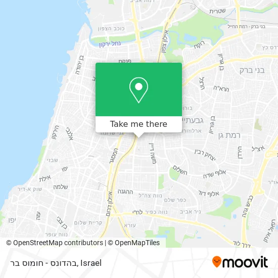 Карта בהדונס - חומוס בר