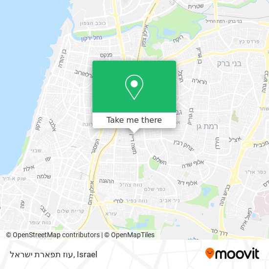 עוז תפארת ישראל map