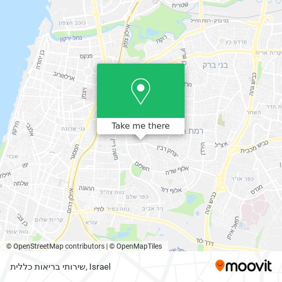 שירותי בריאות כללית map