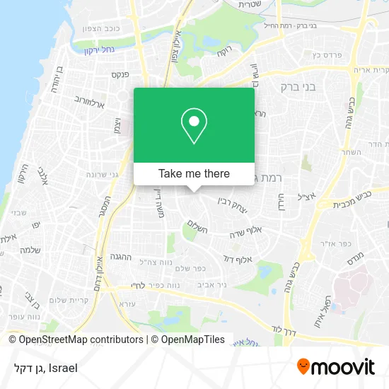 Карта גן דקל