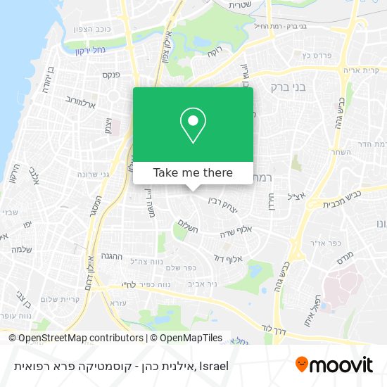 אילנית כהן - קוסמטיקה פרא רפואית map