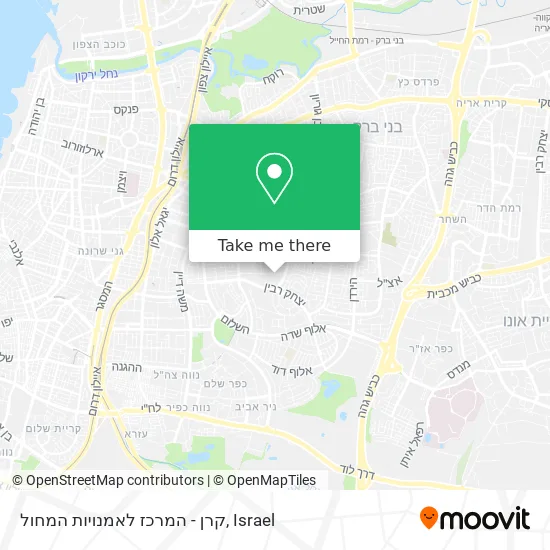 Карта קרן - המרכז לאמנויות המחול