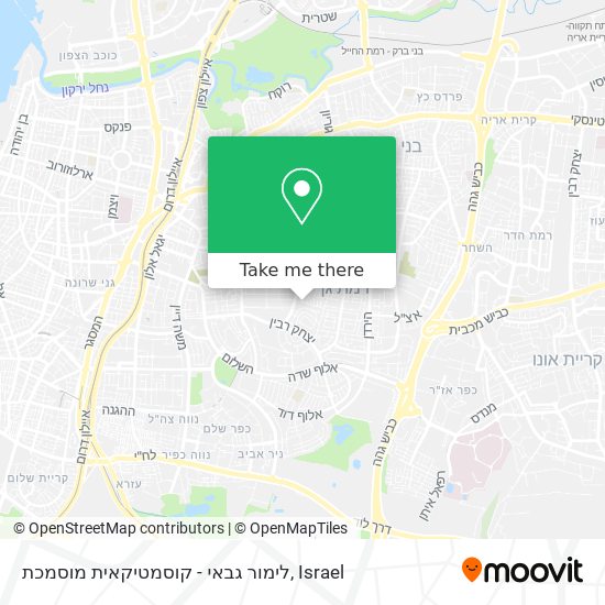 לימור גבאי - קוסמטיקאית מוסמכת map
