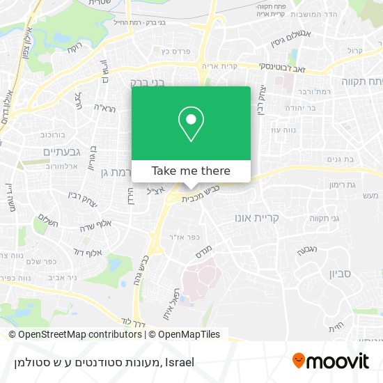 מעונות סטודנטים ע ש סטולמן map