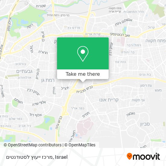 מרכז ייעוץ לסטודנטים map