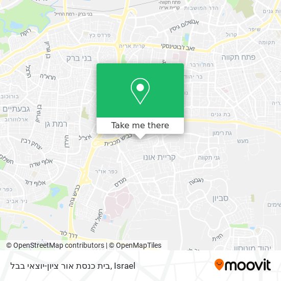 בית כנסת אור ציון-יוצאי בבל map