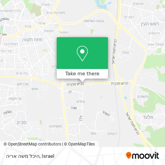 היכל משה אריה map