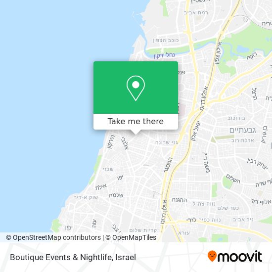 Boutique Events & Nightlife map