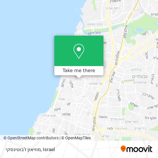 מוזיאון ז'בוטינסקי map