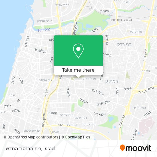 בית הכנסת החדש map