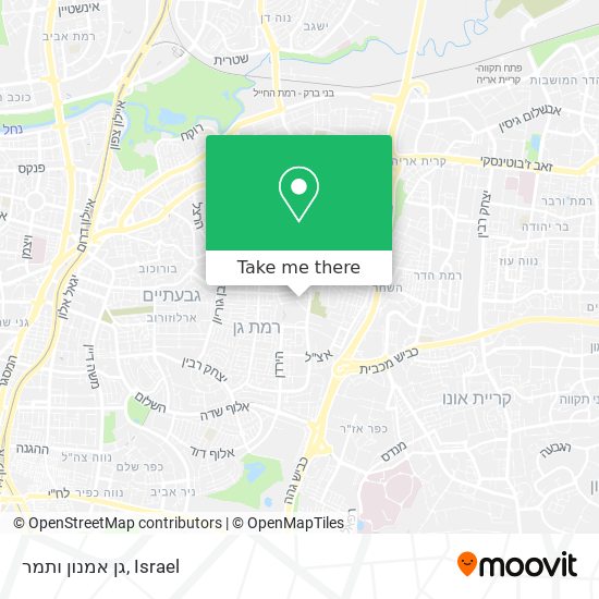 Карта גן אמנון ותמר