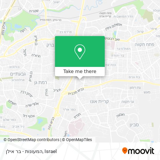 המעונות - בר אילן map