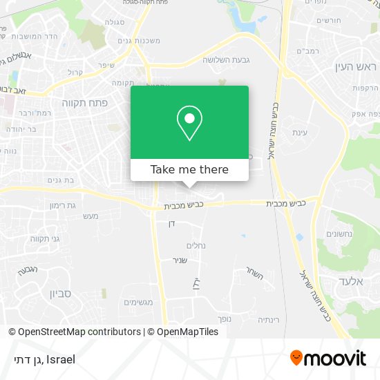 גן דתי map