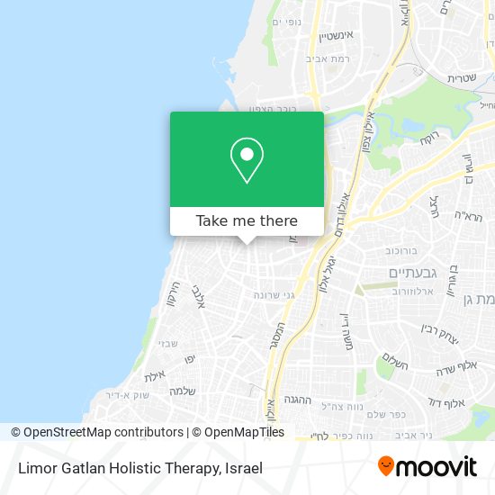 Limor Gatlan Holistic Therapy map