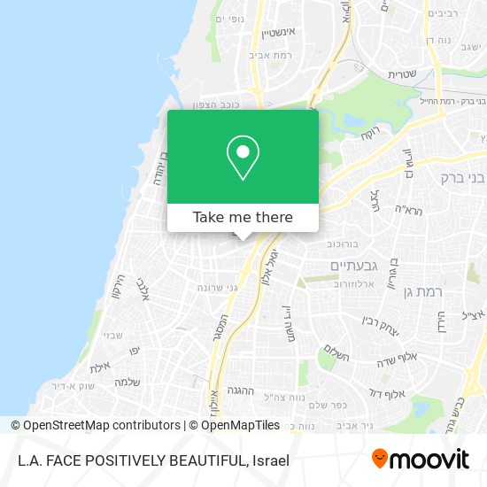 L.A. FACE POSITIVELY BEAUTIFUL map