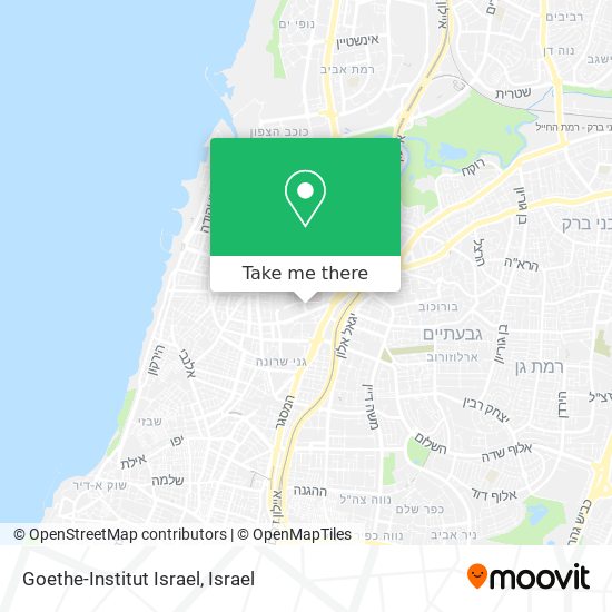 Goethe-Institut Israel map