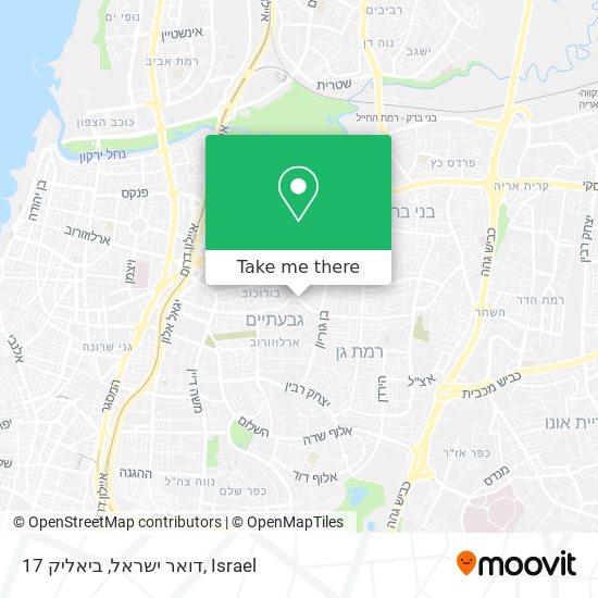 דואר ישראל, ביאליק 17 map