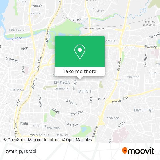 גן מוריה map