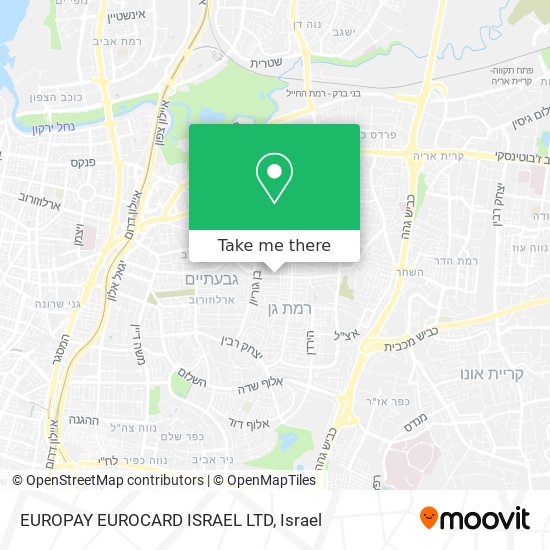 EUROPAY EUROCARD ISRAEL LTD map