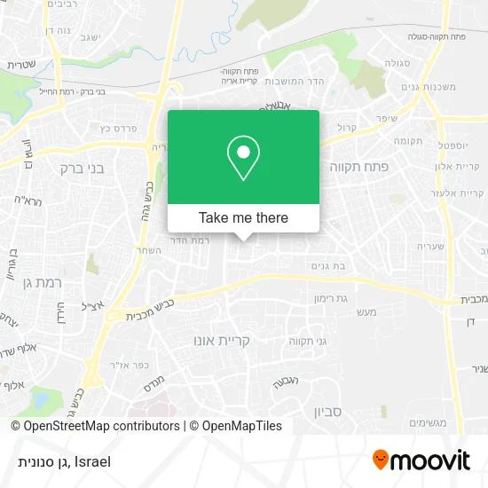 Карта גן סנונית