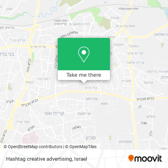 Hashtag creative advertising map