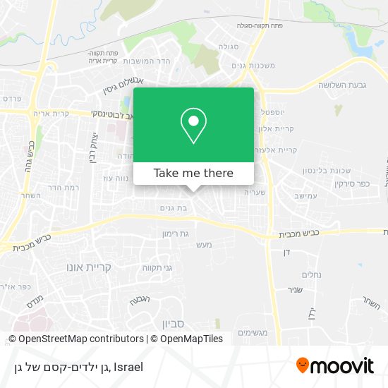 גן ילדים-קסם של גן map