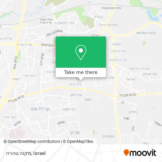 מקוה טהרה map