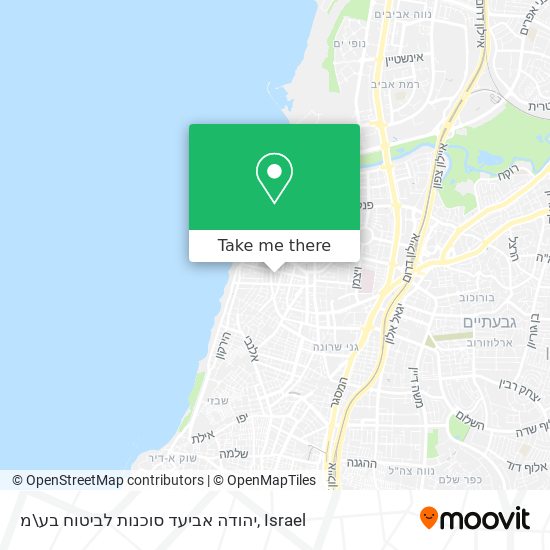 יהודה אביעד סוכנות לביטוח בע\מ map