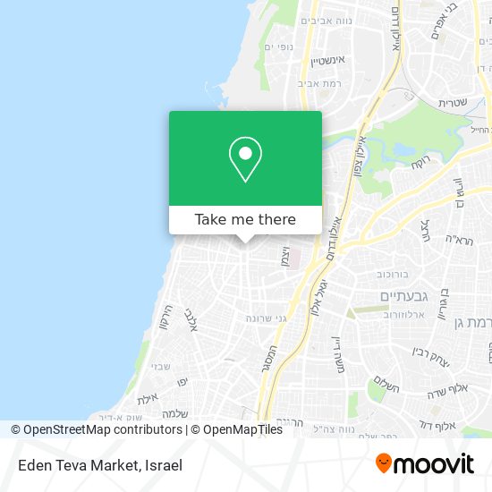 Eden Teva Market map