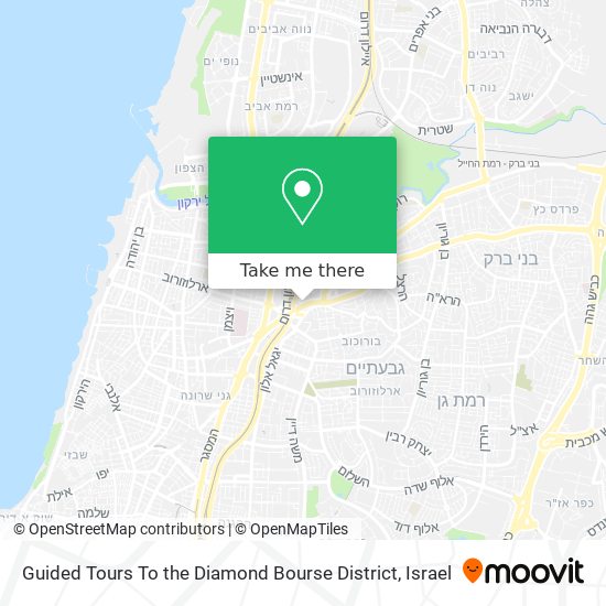 Guided Tours To the Diamond Bourse District map