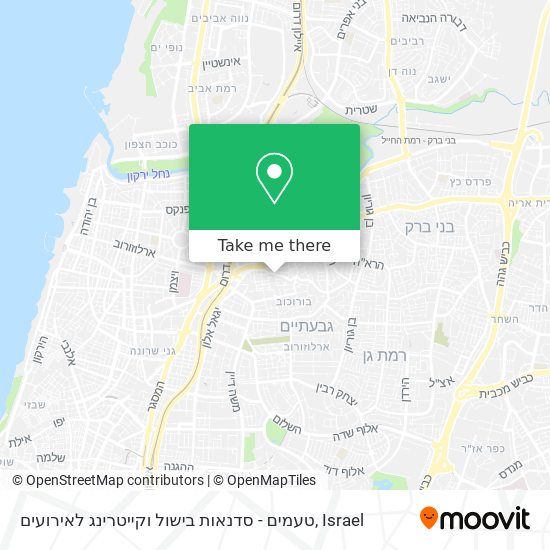 טעמים - סדנאות בישול וקייטרינג לאירועים map