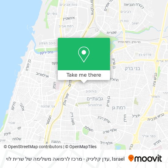 עדן קליניק - מרכז לרפואה משלימה של שרית לוי map