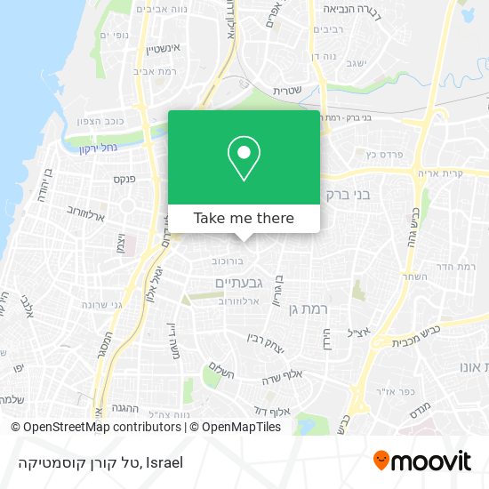 טל קורן קוסמטיקה map