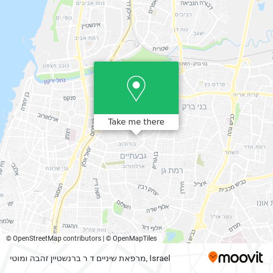 מרפאת שיניים ד ר ברנשטיין זהבה ומוטי map