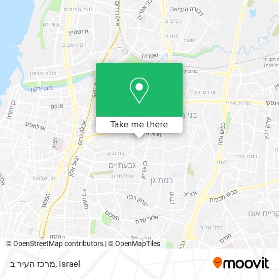 מרכז העיר ב map