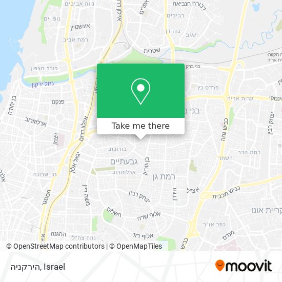 הירקניה map