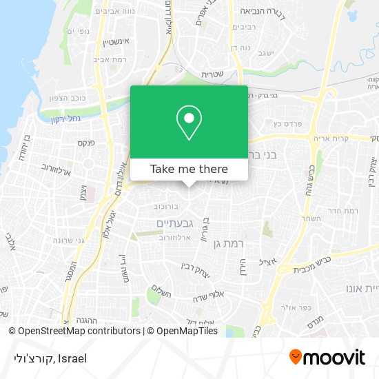 קורצ'ולי map