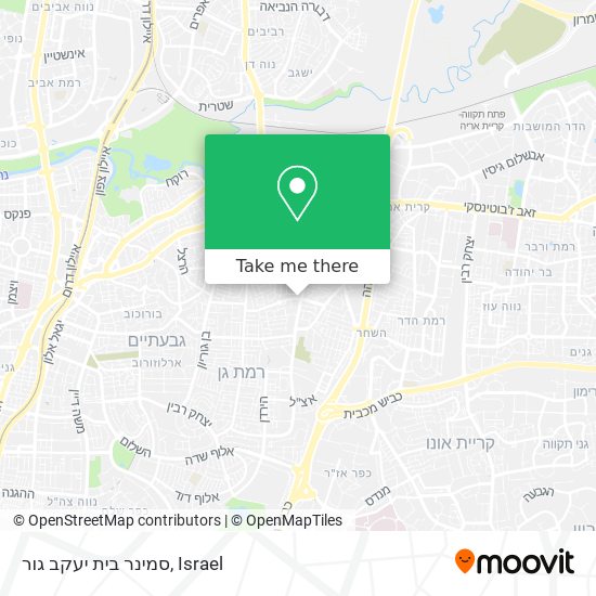 Карта סמינר בית יעקב גור