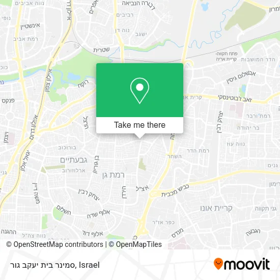 Карта סמינר בית יעקב גור