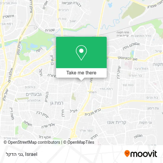 Карта גני הדקל