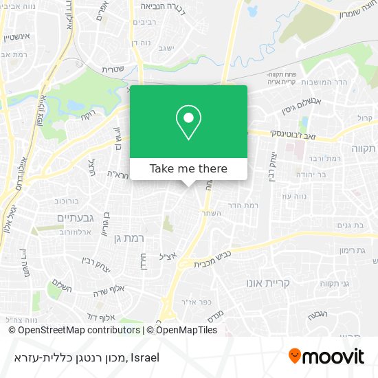 מכון רנטגן כללית-עזרא map