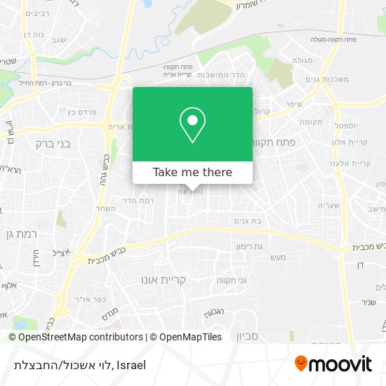 Карта לוי אשכול/החבצלת
