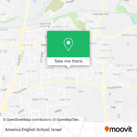 America English School map